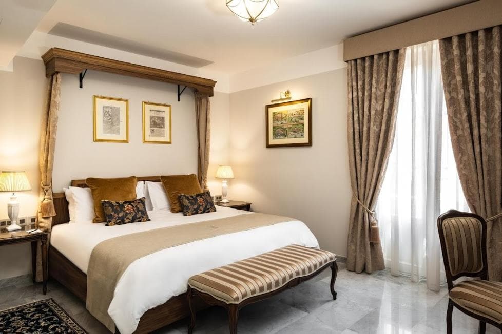 Deluxe Doppel- oder Zweibettzimmer mit Terrasse