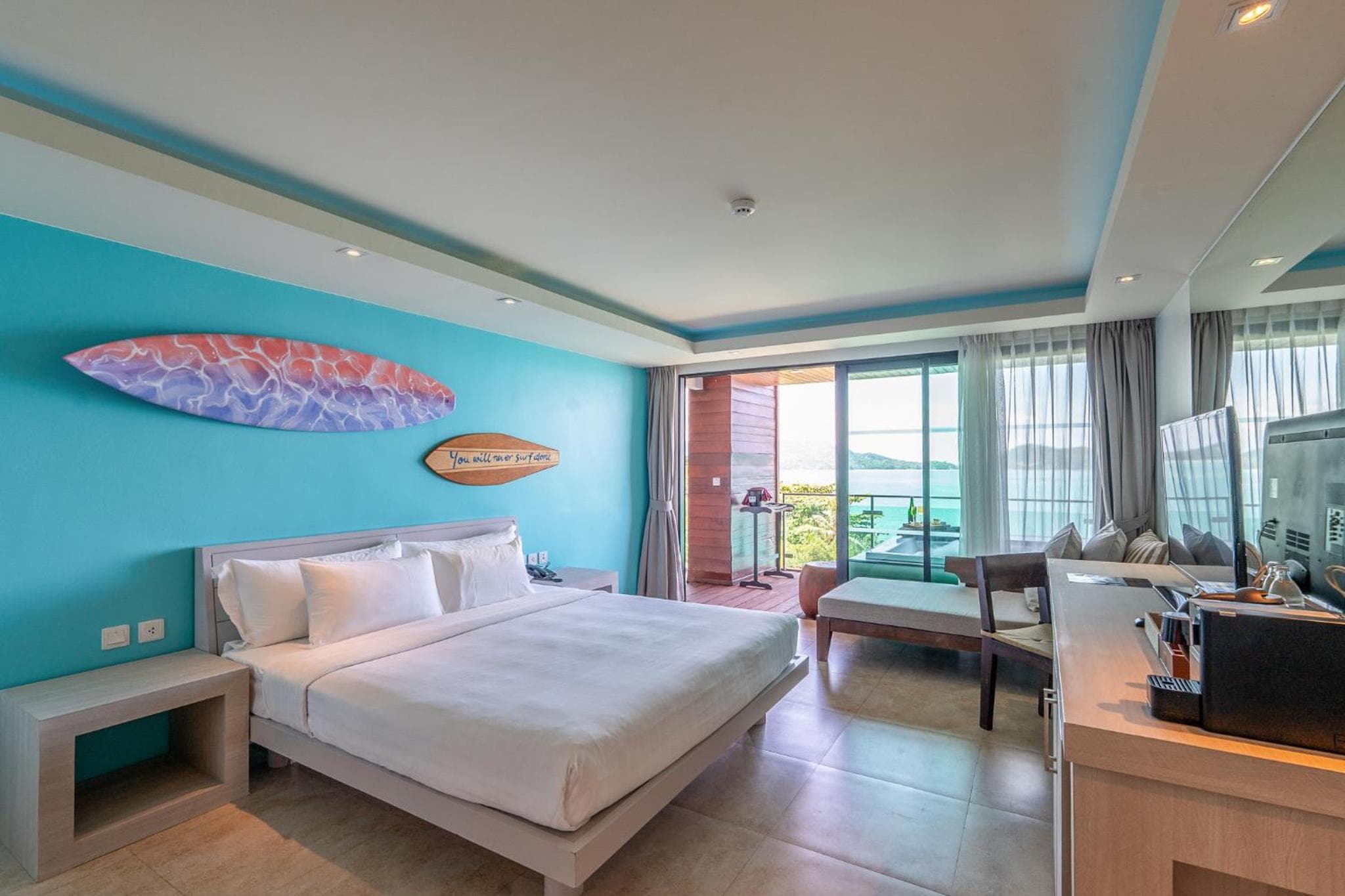 Deluxe Zimmer mit Kingsize-Bett und Meerblick - Nichtraucher