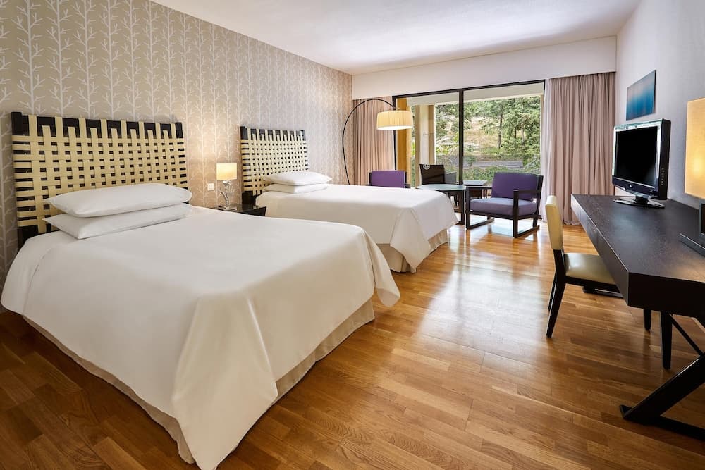 Classic Zimmer, 2 zwei Einzelbetten, Balkon, Bergblick